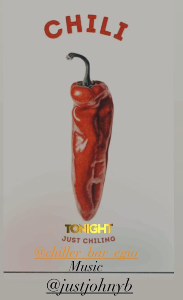 Αφίσα εκδήλωσης με τον Dj Justjohnyb στο Τσίλλερ.