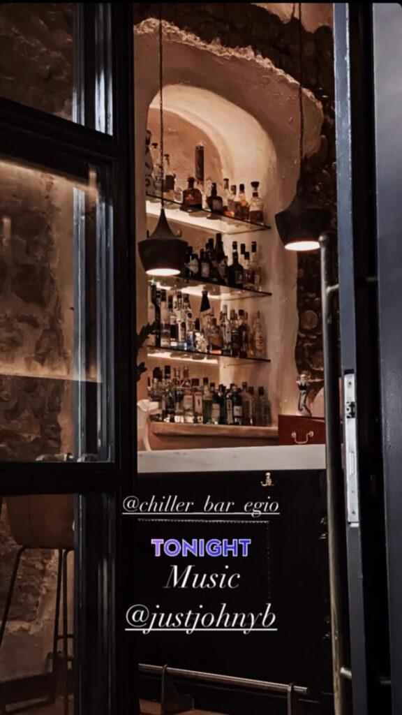 Αφίσα εκδήλωσης με τον Dj Justjohnyb στο Τσίλλερ.