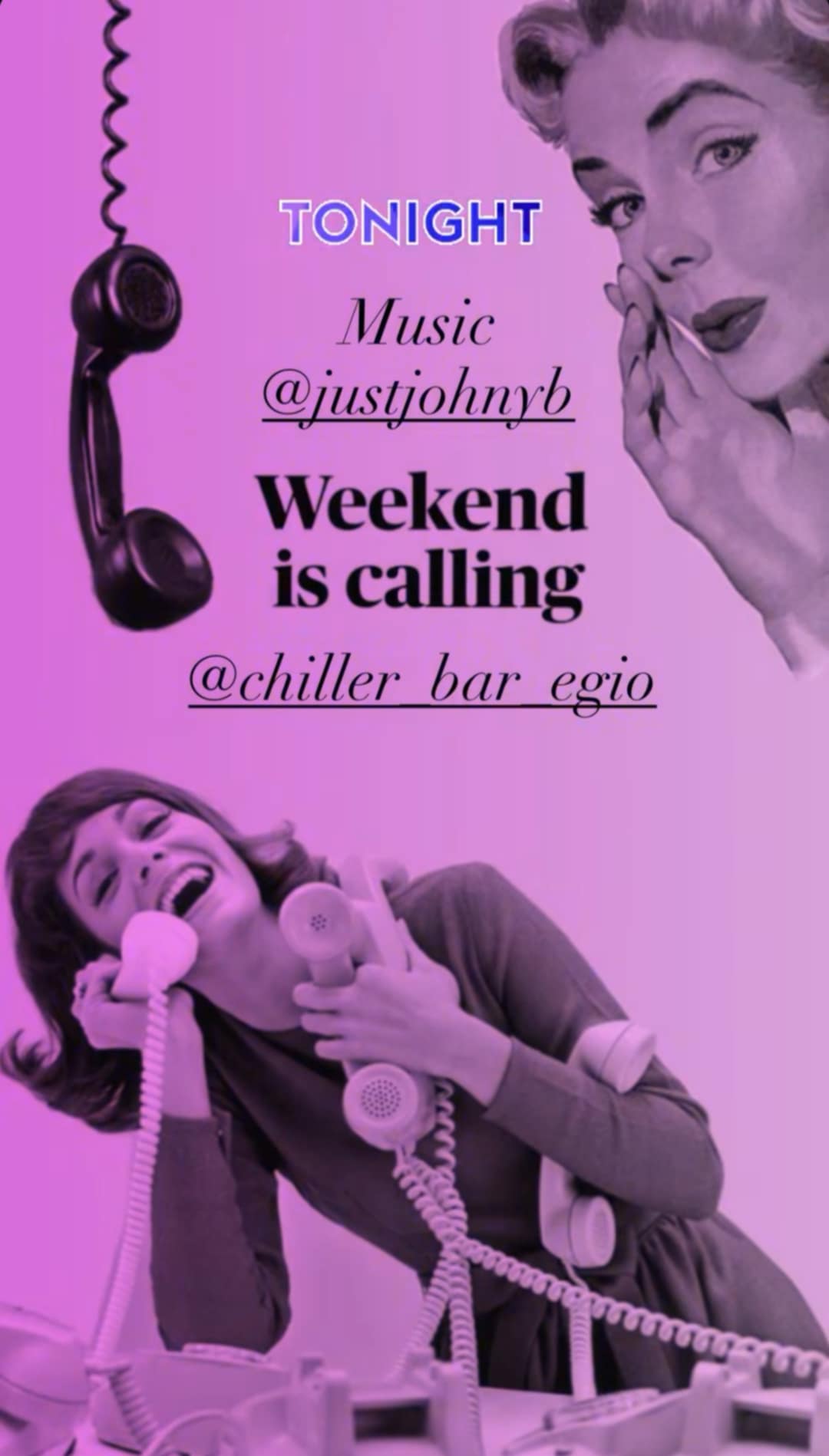 Αφίσα εκδήλωσης με τον Dj Justjohnyb στο Τσίλλερ.