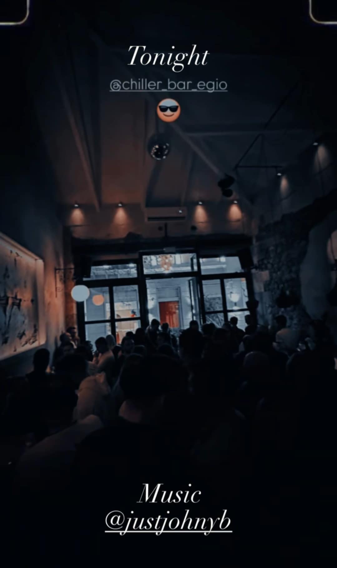 Αφίσα εκδήλωσης με τον Dj Justjohnyb στο Τσίλλερ.
