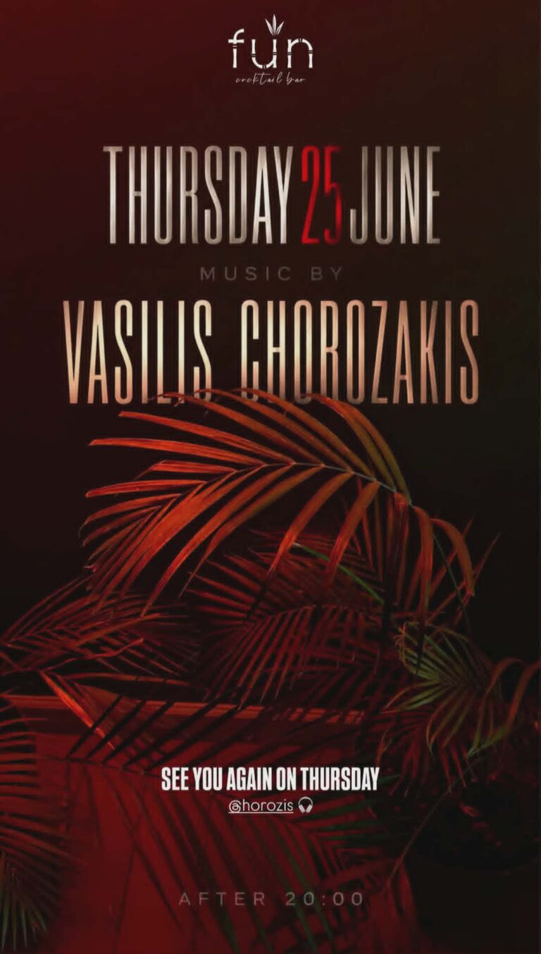 Ο Dj Vasilis Chorozakis στο Fun