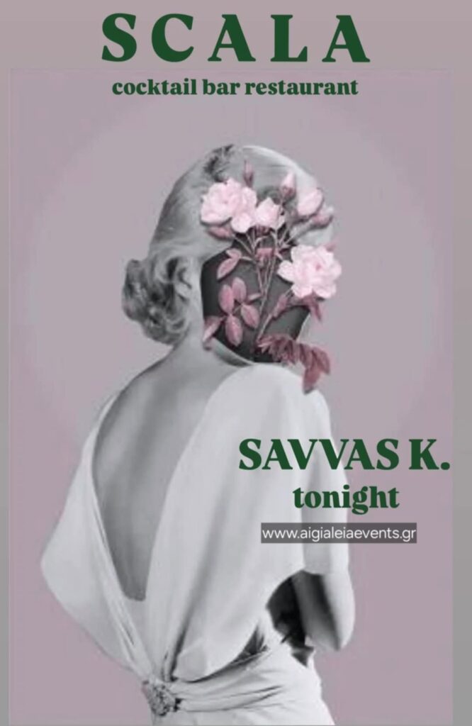 Αφίσα εκδήλωσης στο Scala στις 28 Αυγούστου 2025 με τον Dj Savva K.