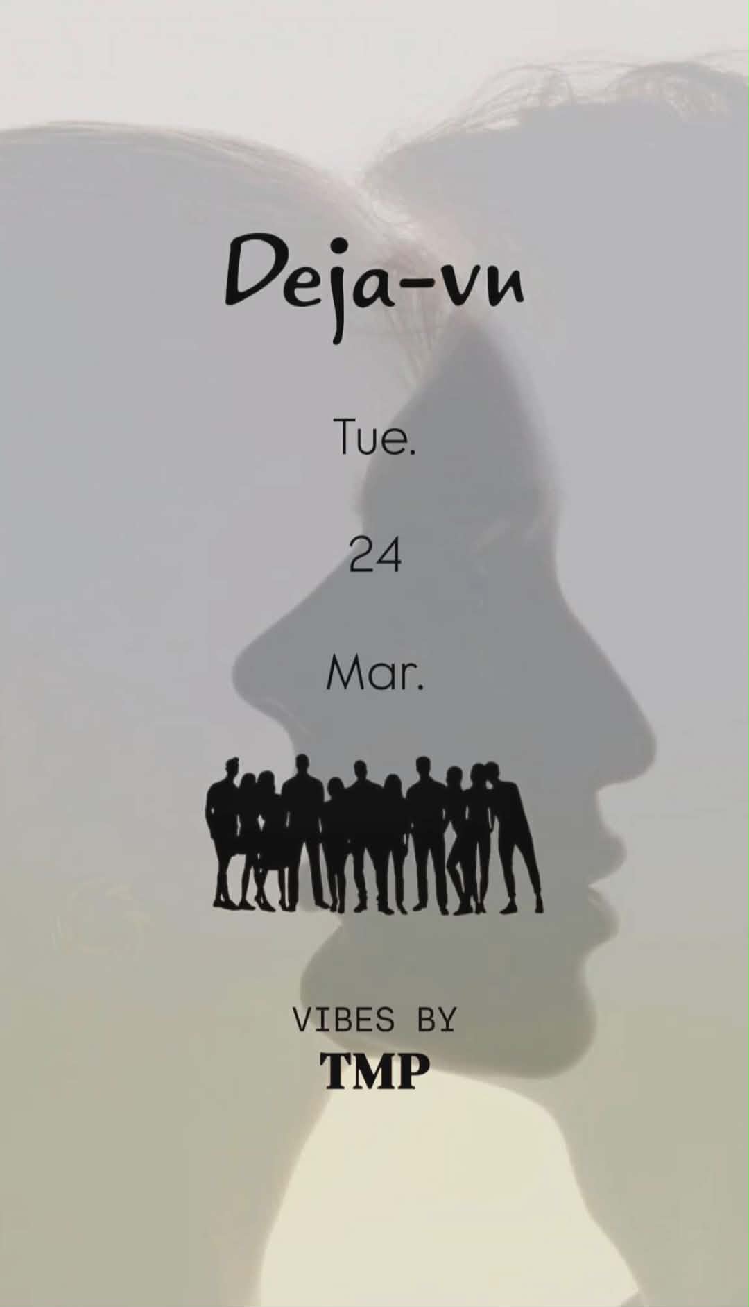 Αφίσα εκδήλωσης στο Deja-Vu στις 24 Μαρτίου 2026 με Dj TMP.