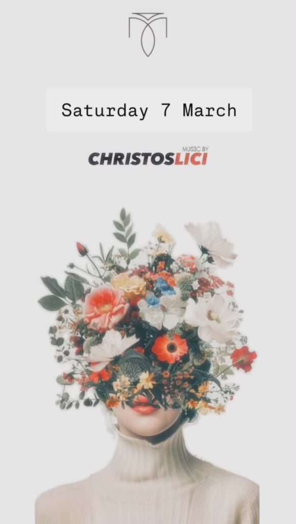 Αφίσα εκδήλωσης στον Μονόδρομο με Dj τον Christo Lici στις 7 Μαρτίου 2026.