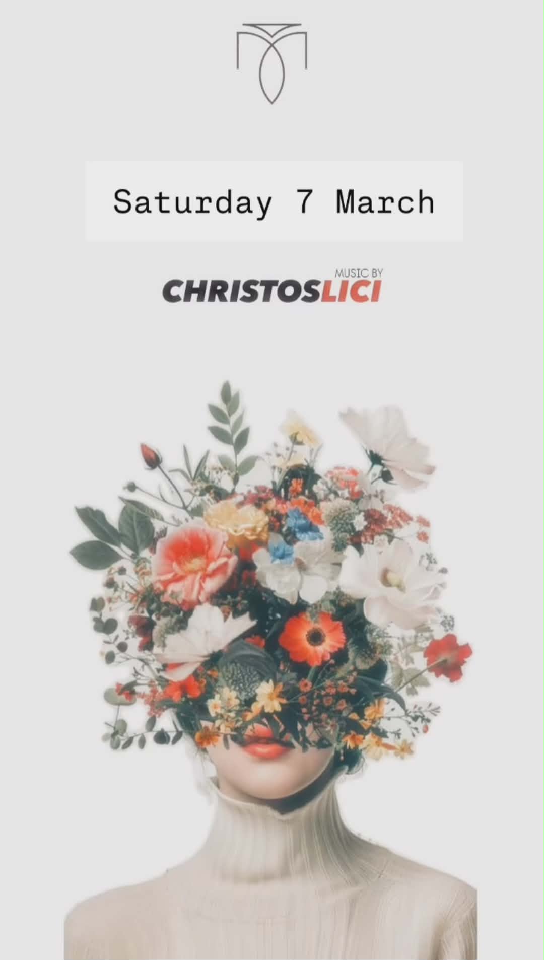 Αφίσα εκδήλωσης στον Μονόδρομο με Dj τον Christo Lici στις 7 Μαρτίου 2026.