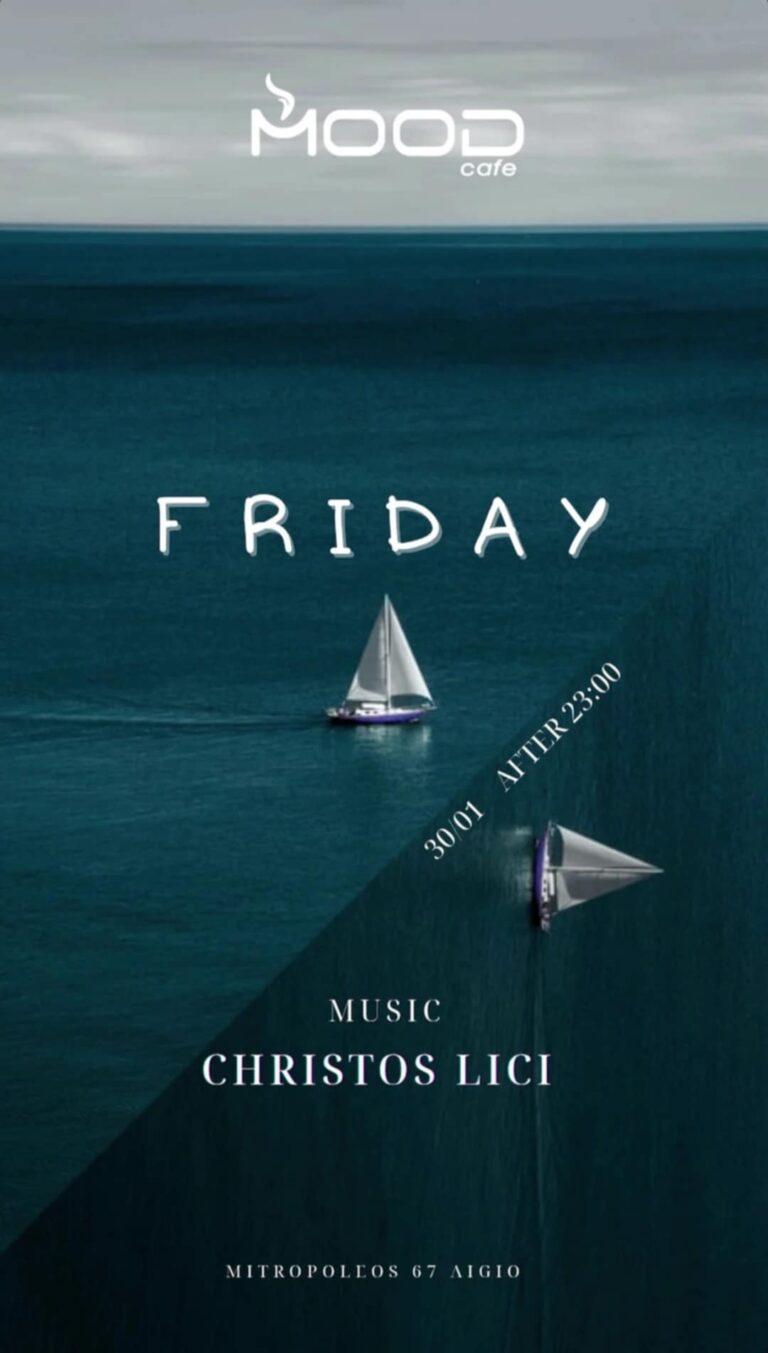 Αφίσα εκδήλωσης για το Mood με Dj τον Christo Lici την Παρασκευή 30 Ιανουαρίου 2026 και ώρα 23:00.
