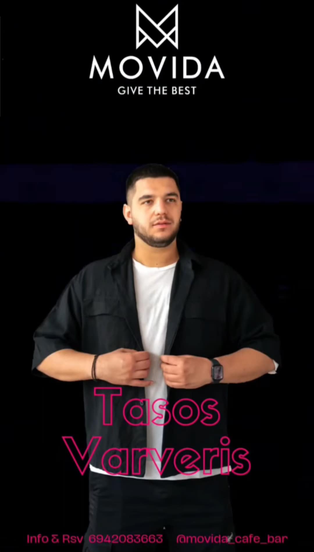 Αφίσα εκδήλωσης με τον Dj Taso Varveri στο Movida στις 13 Δεκεμβρίου 2025.