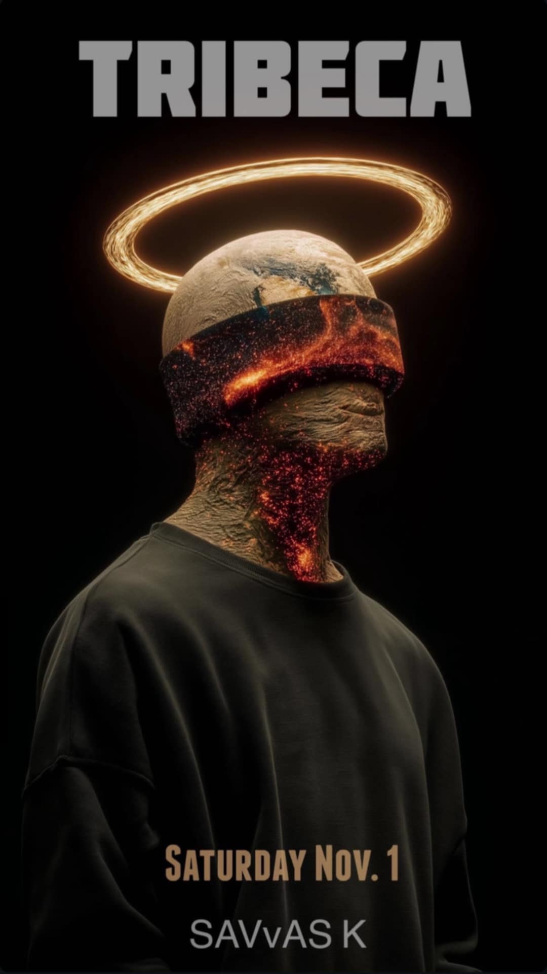 Αφίσα εκδήλωσης στο Tribeca στη 1 Νοεμβρίου 2025 με τον Dj Savva K.