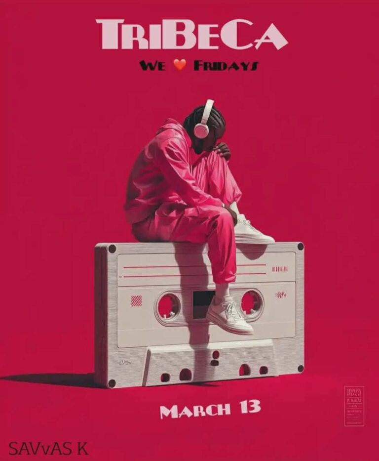 Αφίσα εκδήλωσης στο Tribeca στις 13 Μαρτίου 2026 με τον Dj Savva K.