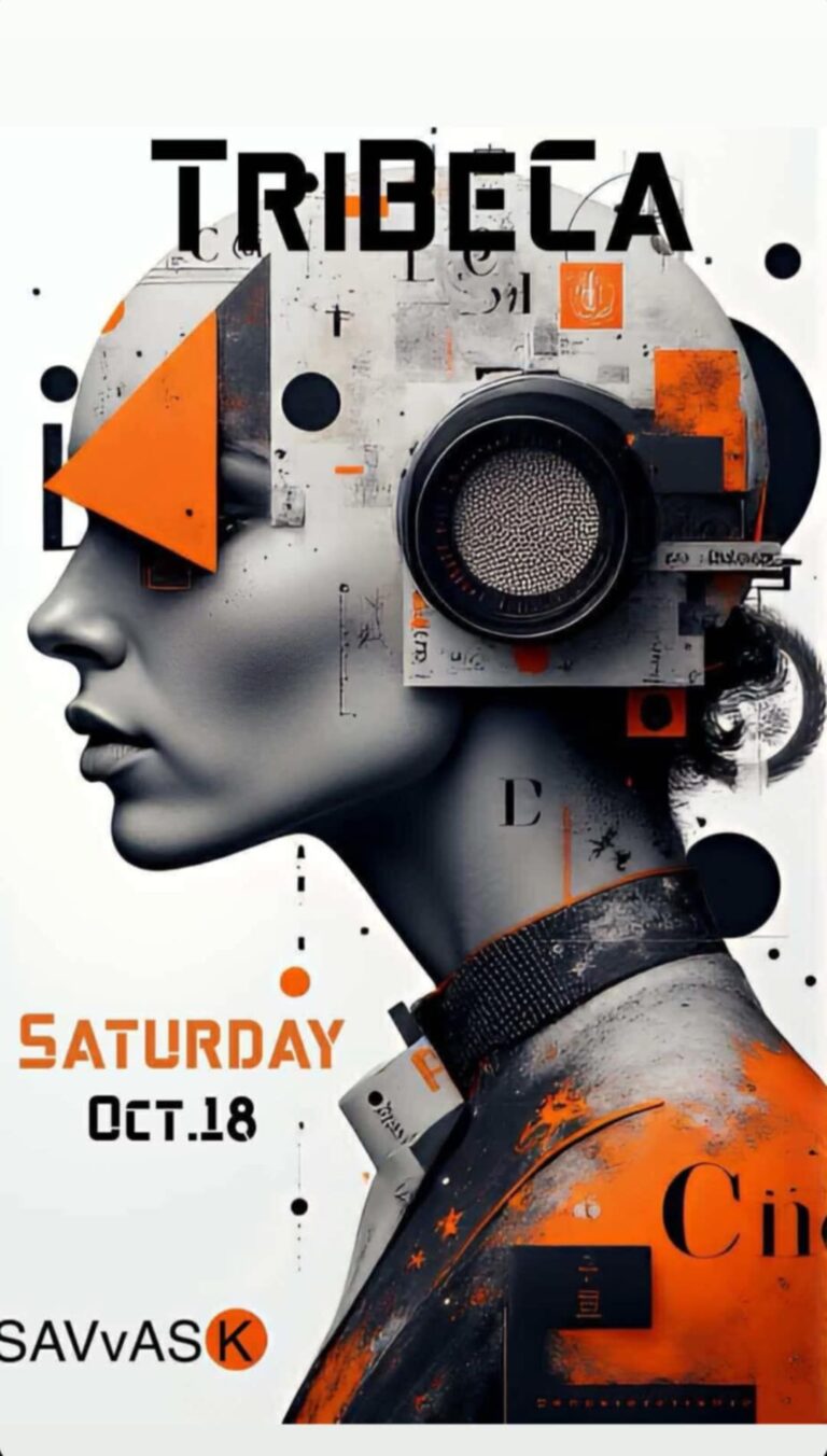 Αφίσα εκδήλωσης στο Tribeca στις 18 Οκτώβρη 2025 με τον Dj Savva K.