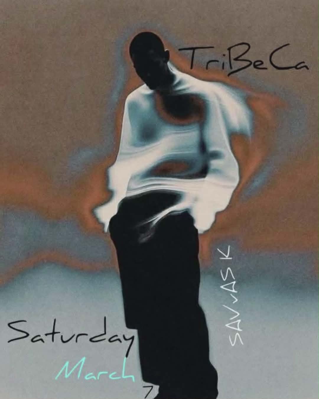 Αφίσα εκδήλωσης στο Tribeca στις 7 Μαρτίου 2026 με τον Dj Savva K.