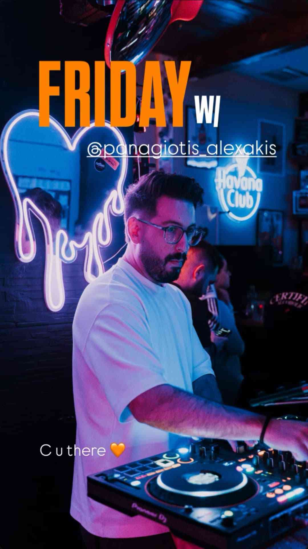 Αφίσα εκδήλωσης με τον Dj Paganioti Alexaki στο Ποτάκι to go στις 12 Δεκεμβρίου 2025.