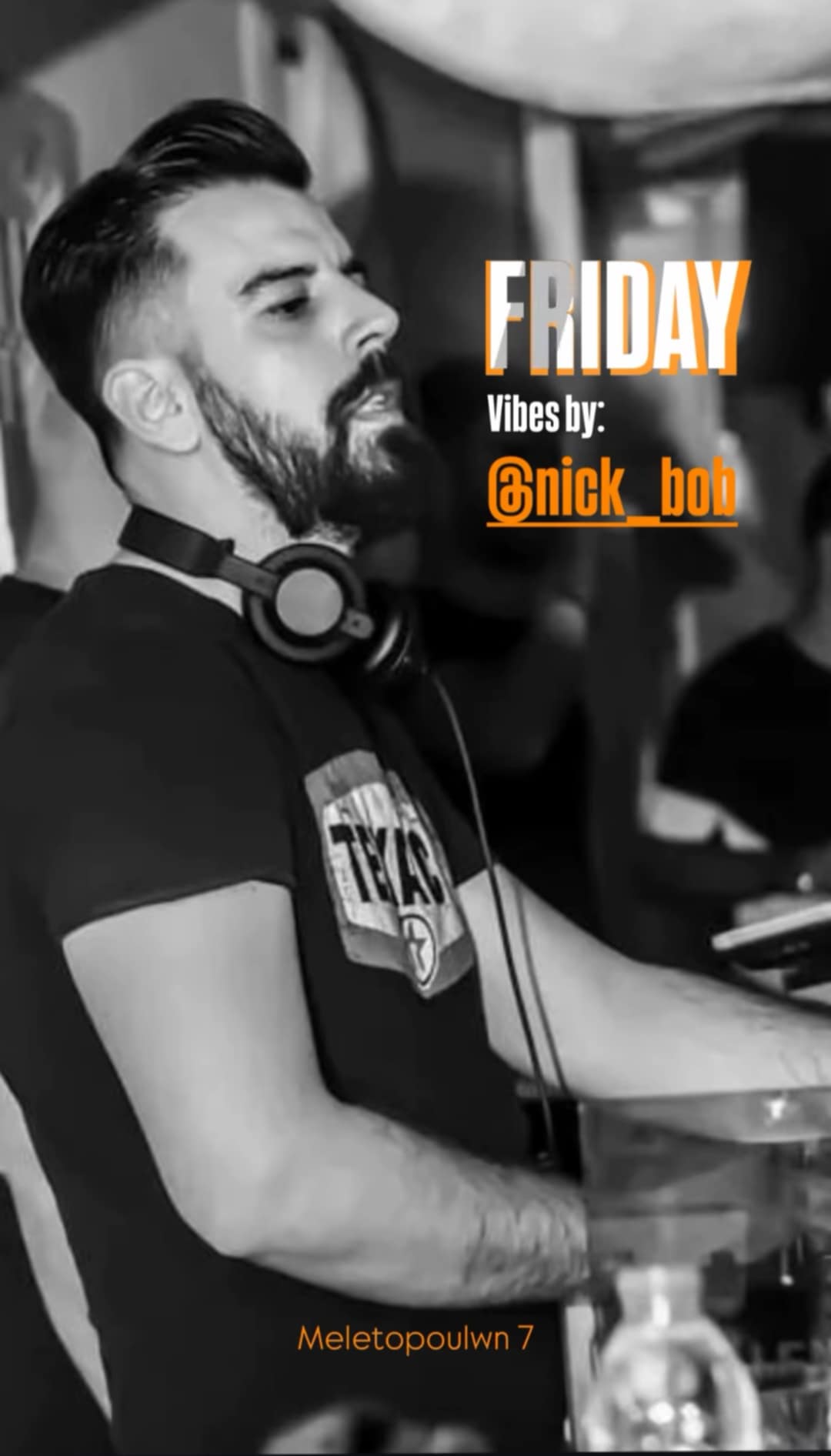 Αφίσα εκδήλωσης με τον Dj Boboki στο Ποτάκι to go στις 5 Δεκεμβρίου 2025.