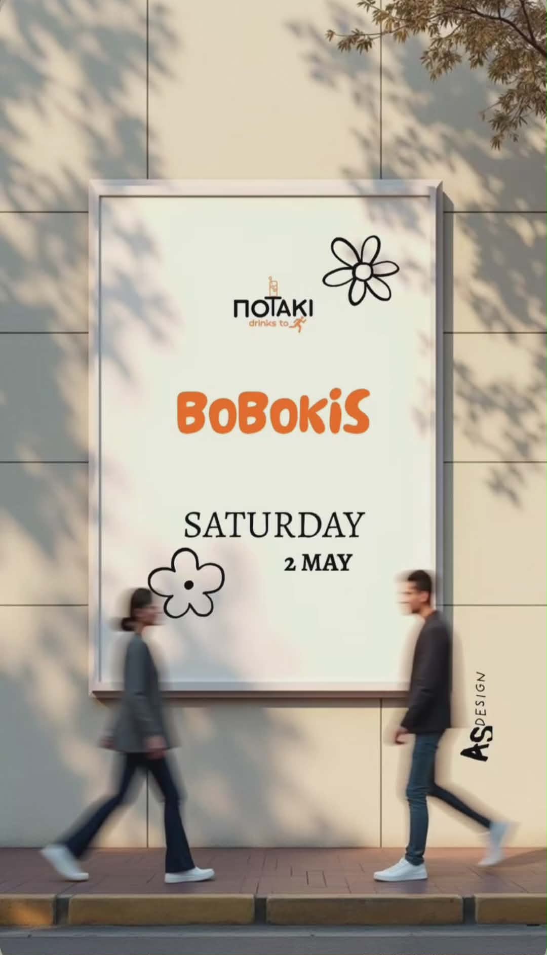 Αφίσα εκδήλωσης με τον Dj Boboki στο Ποτάκι to go στις 2 Μαΐου 2026.