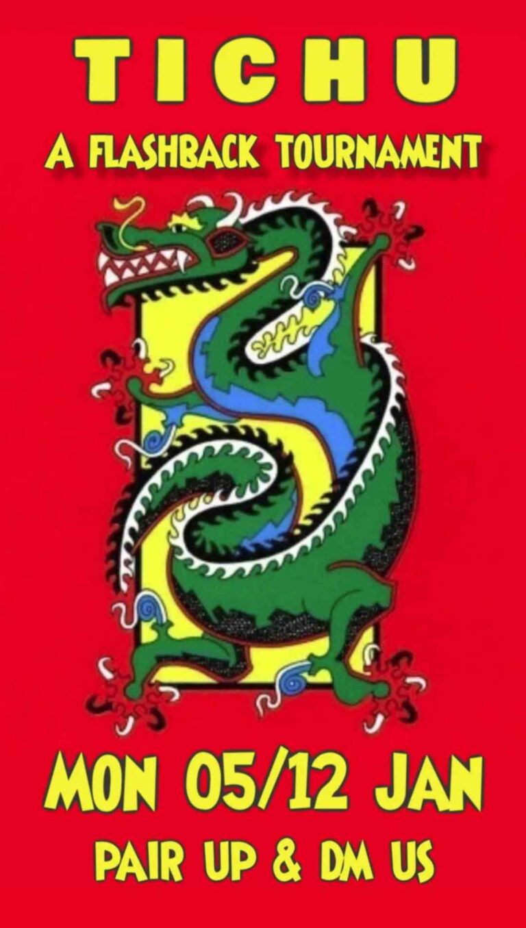 Αφίσα εκδήλωσης από Το Νέον με βραδιά Tichu στις 5 Ιανουαρίου 2026 και ώρα 21:00.