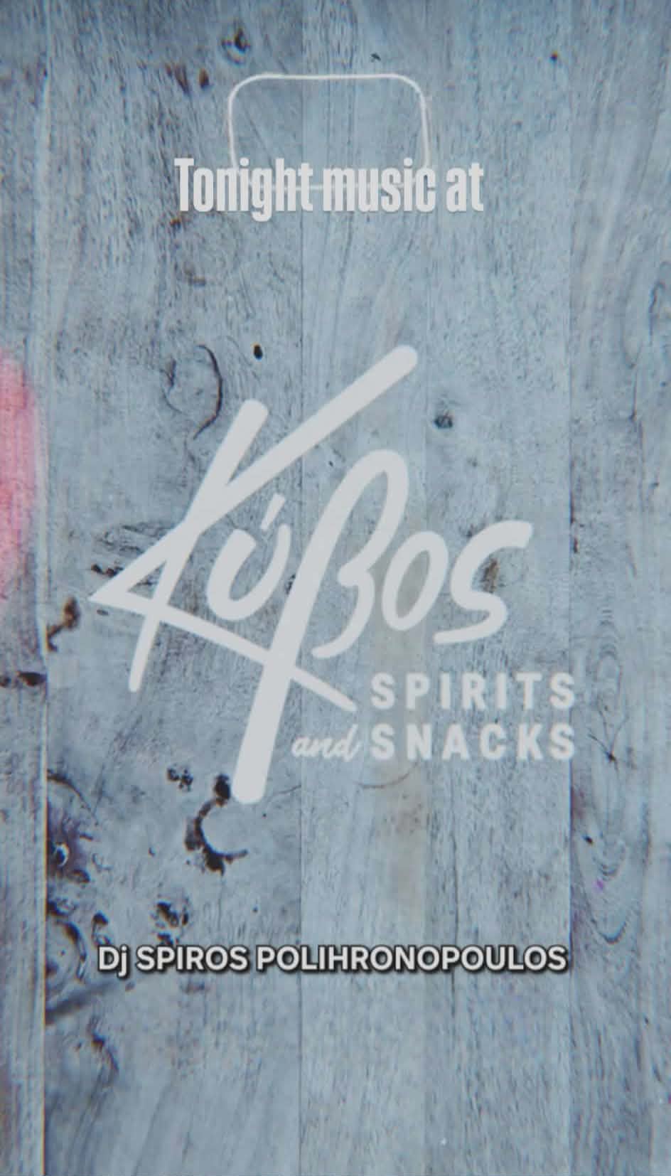 Αφίσα εκδήλωσης στον Κύβο με τον Dj Spiro Polihronopoulo στις 16 Απριλίου 2026.